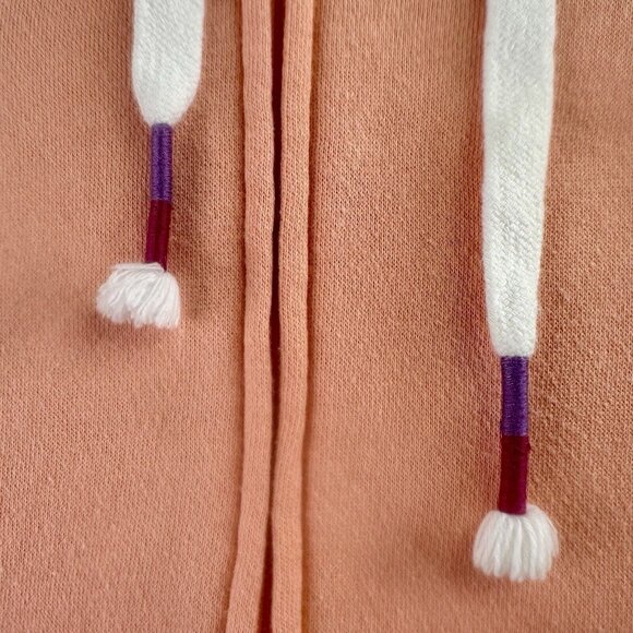 Peloton The Ultimate Lightweight Zip Front Hoodie Size Medium Peach Pockets - Picture 5 of 16